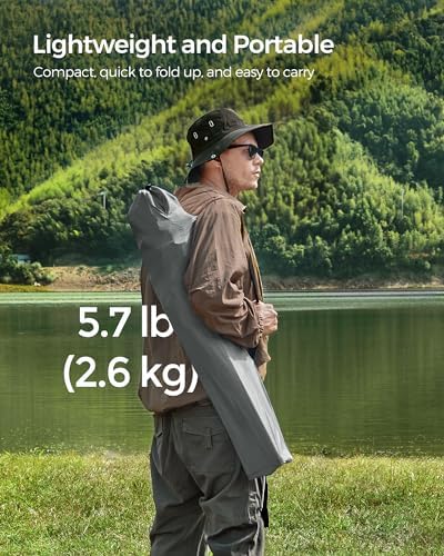 SONGMICS 2 Pack Folding Camping Chairs, Load 330 lb, Cup Holder and High Backrest, Heavy-Duty Structure, for Lawn, Garden, Fishing, Terrace - Image 6