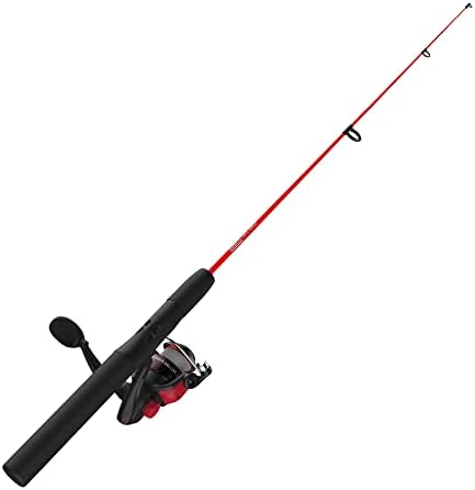Zebco Dock Demon Spinning Reel or Spincast Reel and Fishing Rod Combo, 30-Inch Durable Fiberglass Rod, QuickSet Anti-Reverse Fishing Reel