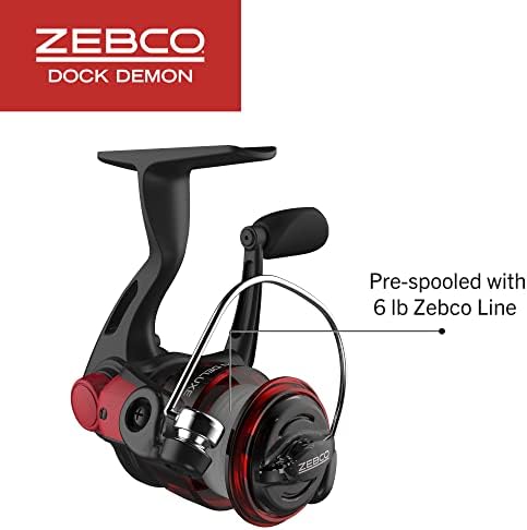 Zebco Dock Demon Spinning Reel or Spincast Reel and Fishing Rod Combo, 30-Inch Durable Fiberglass Rod, QuickSet Anti-Reverse Fishing Reel - Image 5