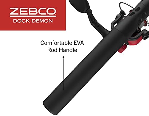 Zebco Dock Demon Spinning Reel or Spincast Reel and Fishing Rod Combo, 30-Inch Durable Fiberglass Rod, QuickSet Anti-Reverse Fishing Reel - Image 6